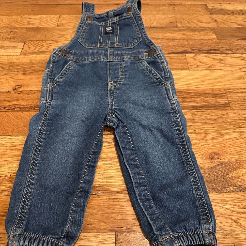 Baby Bgosh Baby Knit Like Denim Overall 18m